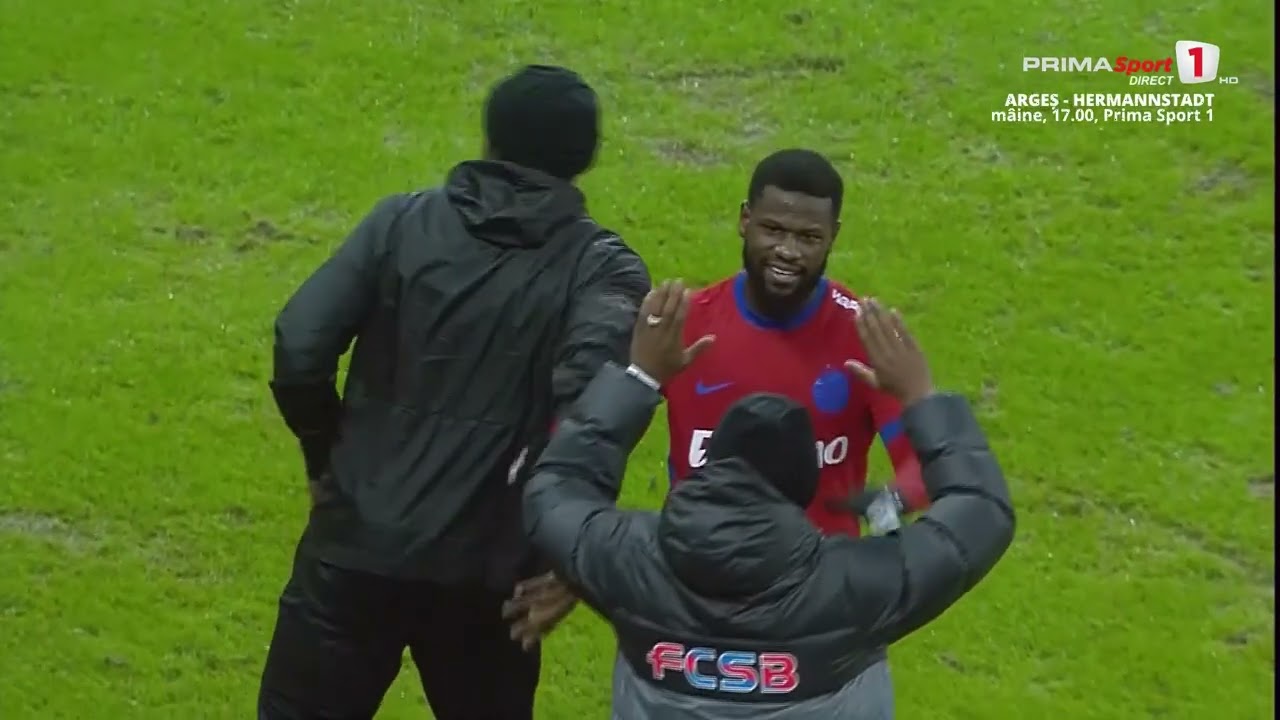 GOOOL! FCSB - Botoșani 1-0. Thiam, din a doua încercare, îl învinge pe Anestis