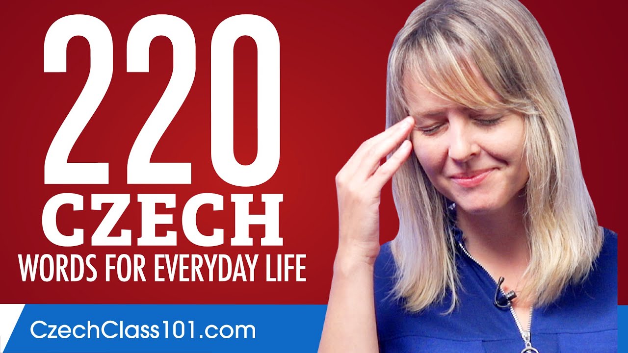 220 Czech Words for Everyday Life - Basic Vocabulary #11