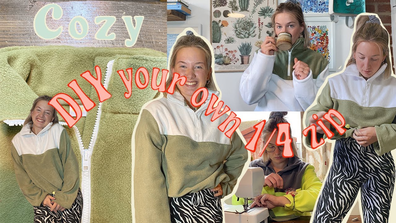 DIY // 1/4 Zip Sweatshirt