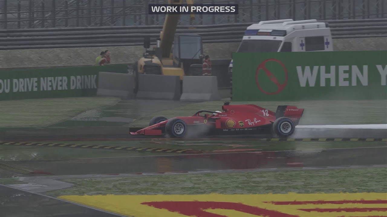 F1 2020: Lapping a wet Monza in a Ferrari