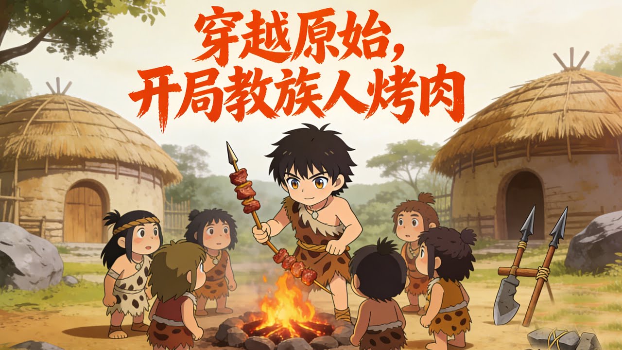 【完結動漫】💥《穿越原始，開局教族人烤肉》特種兵王穿成原始部落娃！ 族人還在茹毛飲血，我已帶他們喝肉湯、吃米飯、造弓箭！ #動畫#逆襲#系統#小說#動畫#智绘