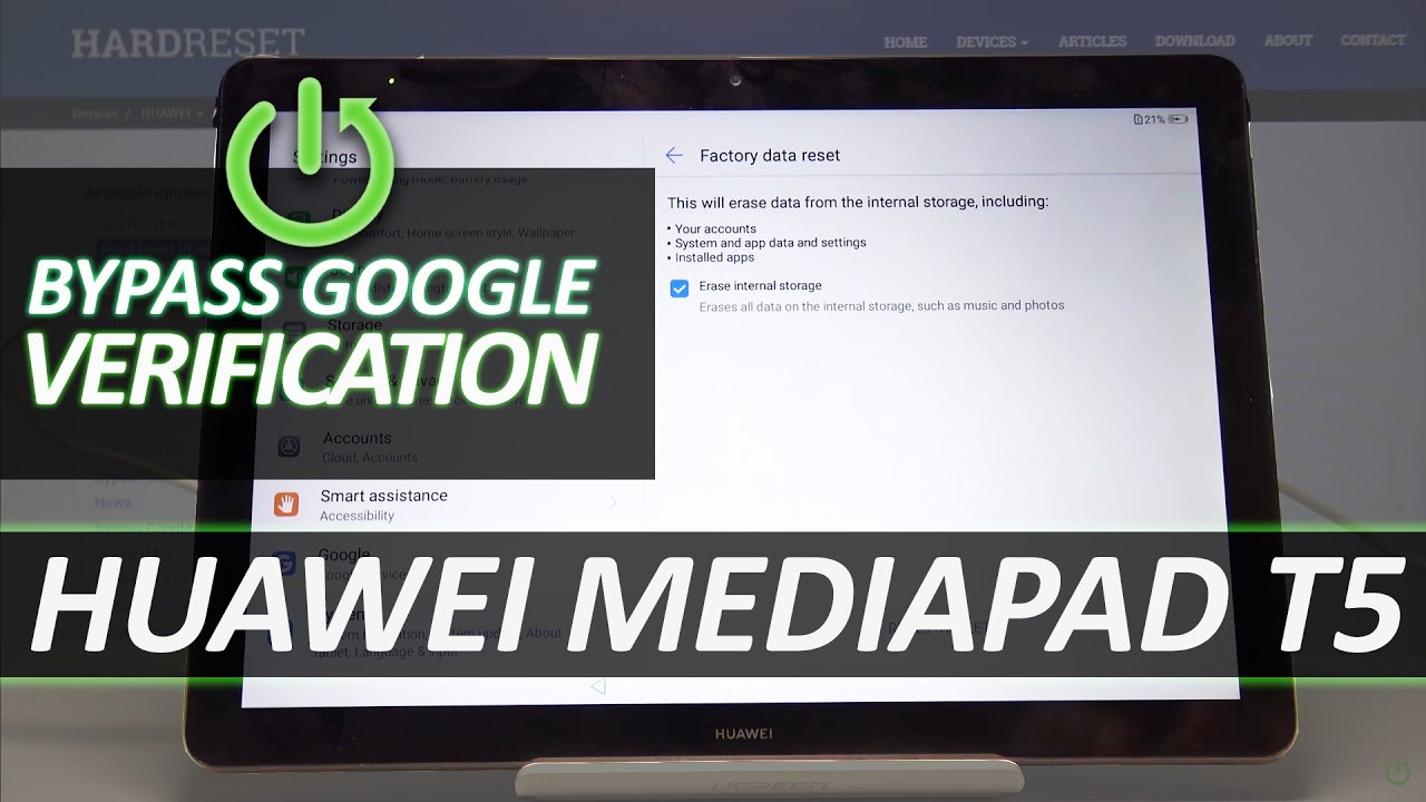 Как обойти проверку Google на HUAWEI MediaPad T5 — снять защиту FRP