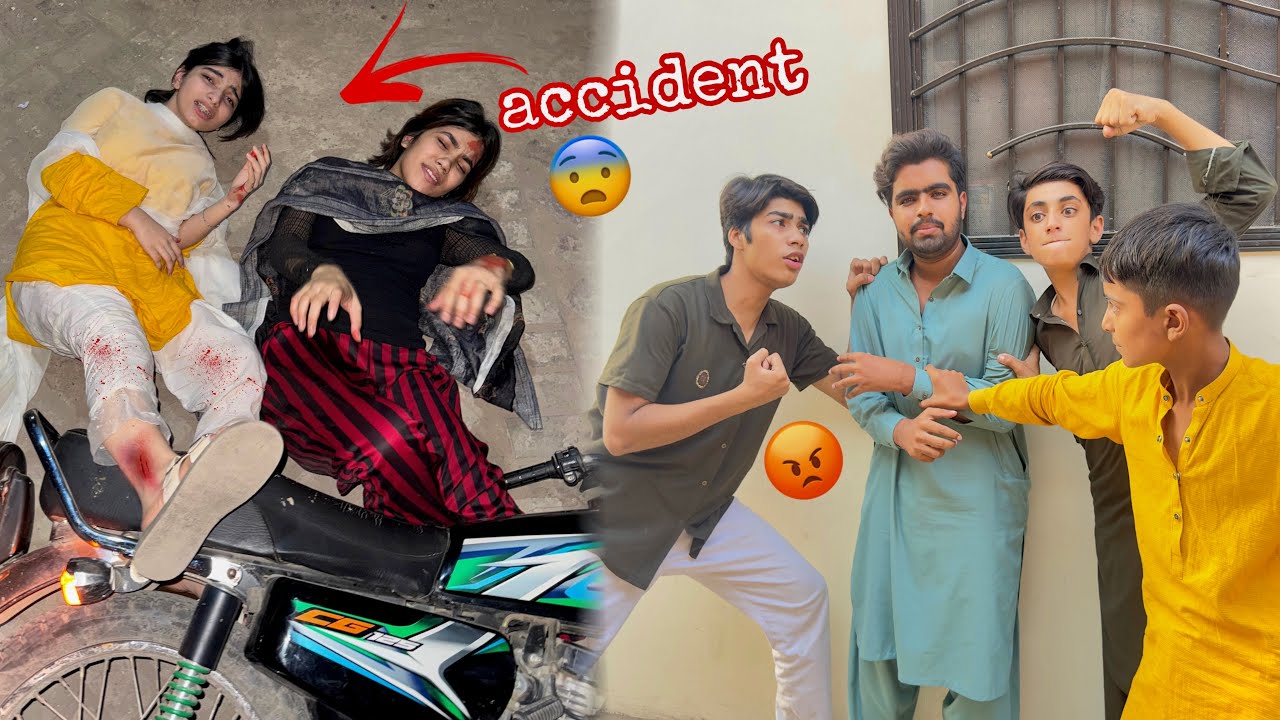 Challenge ki waja se😭 anamta or momina ka accident ho gaya￼😰