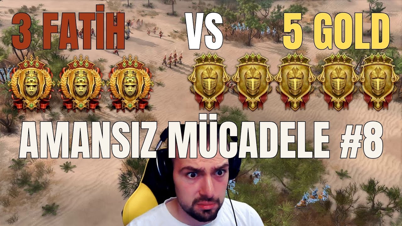 3 FATİH Karşısında 5 ALTIN? Amansız Mücadele | Age of Empires IV