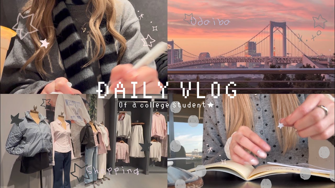 【VLOG】大学生の自分癒しブイログ🧚🏻‍♂️✨|気持ちが下がった時の対処法+可愛いもの探し:)