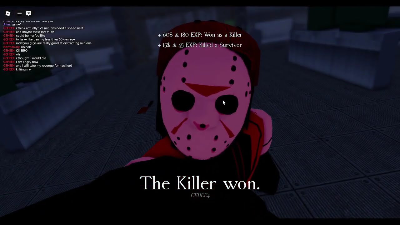 looping a killer with crazy ping for 4 mins