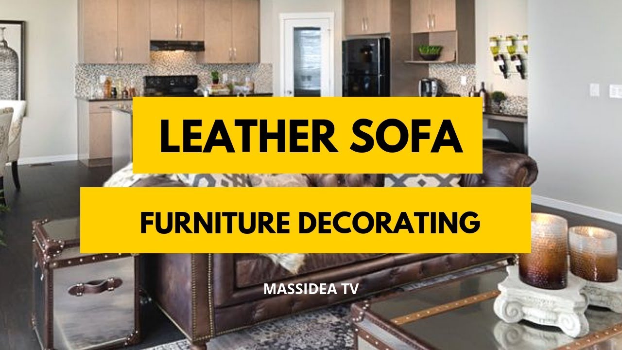 35+ Unique Leather Sofa Furniture Decorating Ideas
