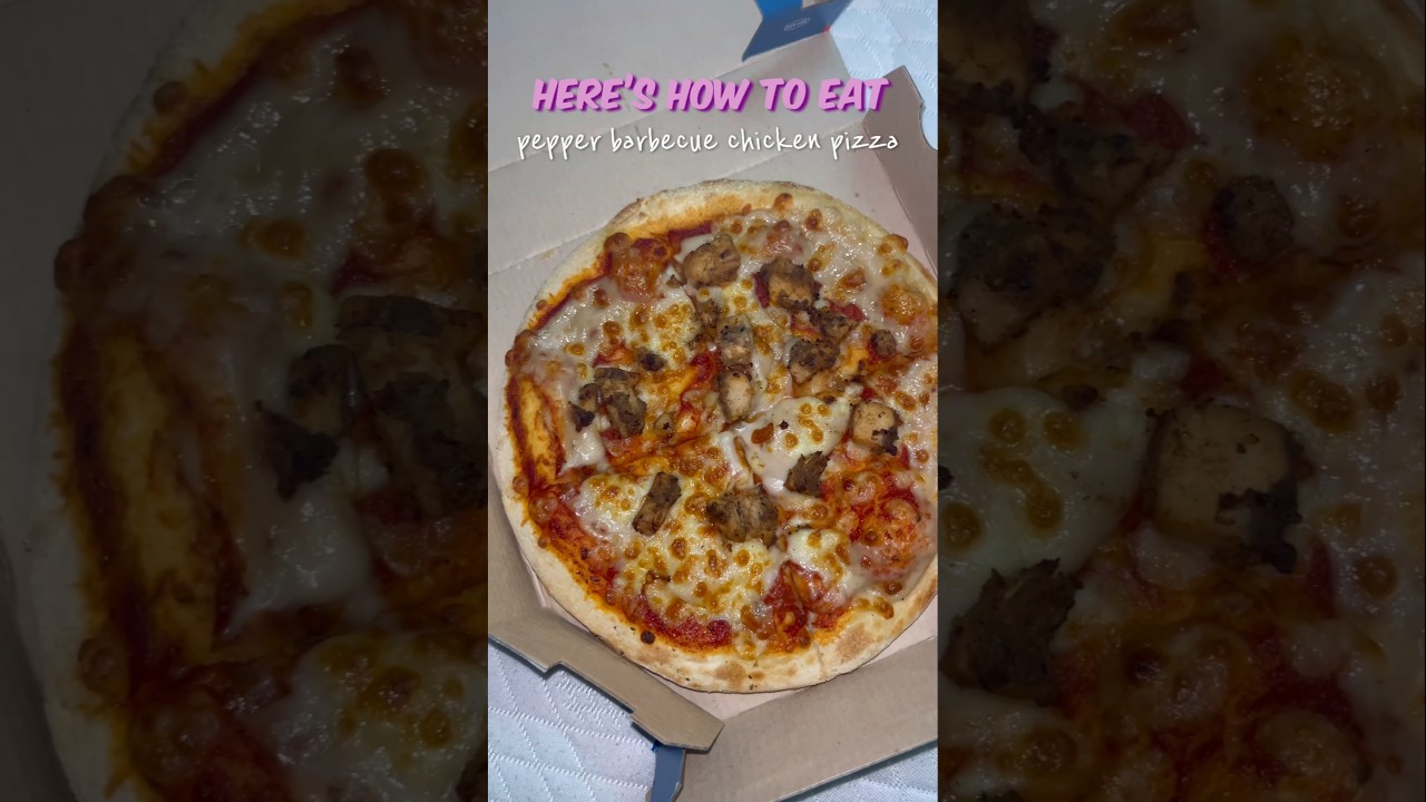 Pepper barbecue chicken pizza Dominos | 🙃 Chicken a eduthu pottu sapdunga 