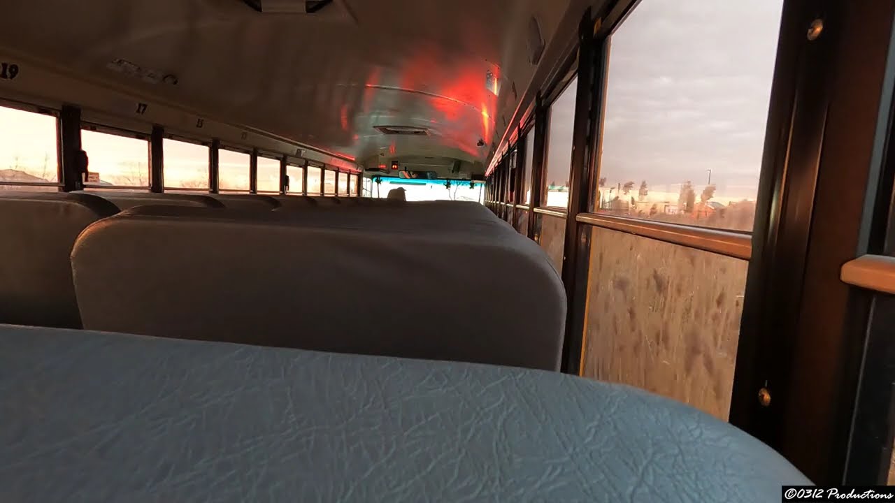 Back Seat Ride During Sunset in A 2019 IC CE School Bus W/ PSI 8.8L Gasoline