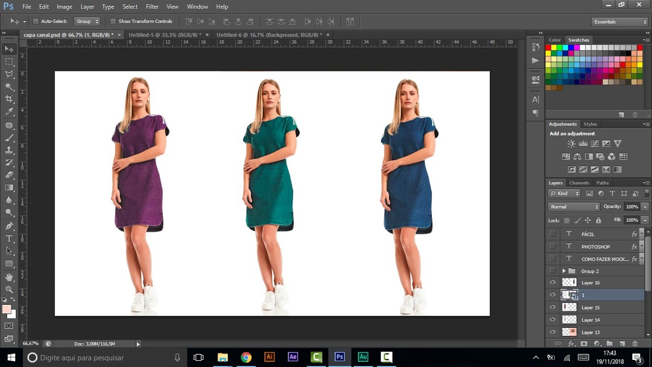 Veja o Jeito Mais Fácil de Mudar a cor das Roupas no Photoshop