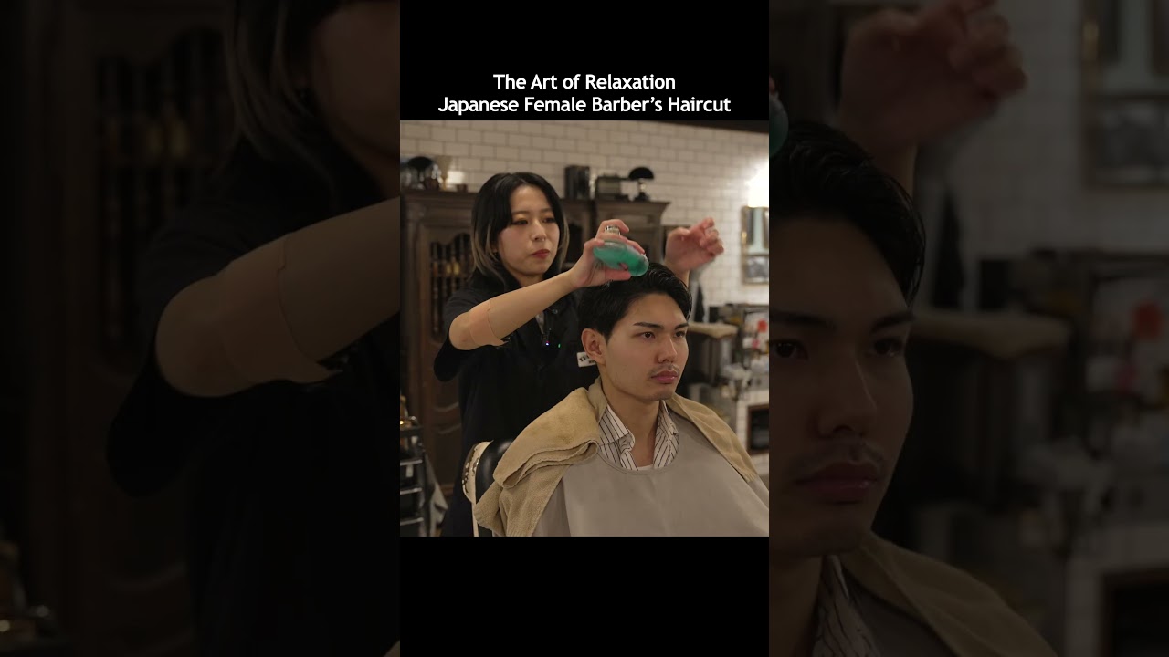 💈(ASMR) She Turned a Haircut Into Therapy &ndash; Full Service by Japanese Female Barber