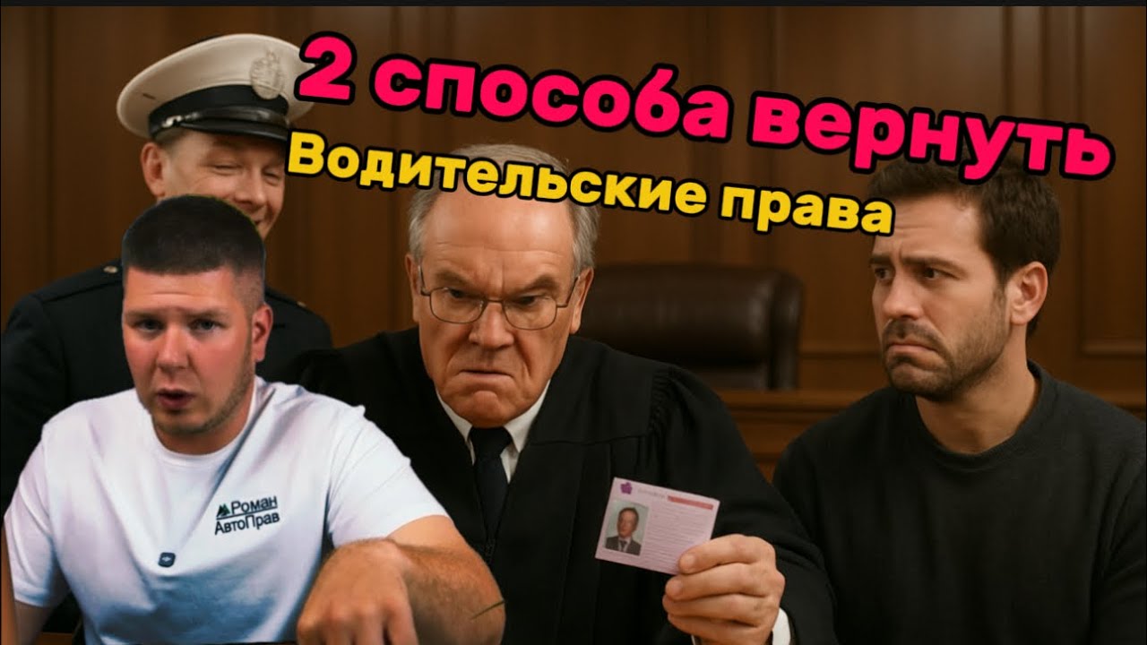 Два способа вернуть водительские права