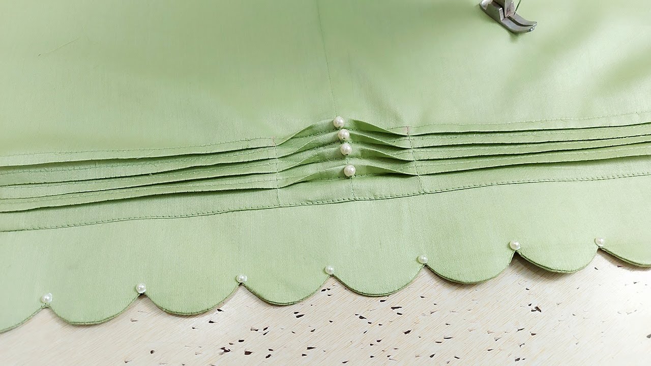 Pintucks Palazzo Design with Cutwork | Latest Palazzo Pant Design with Pintucks