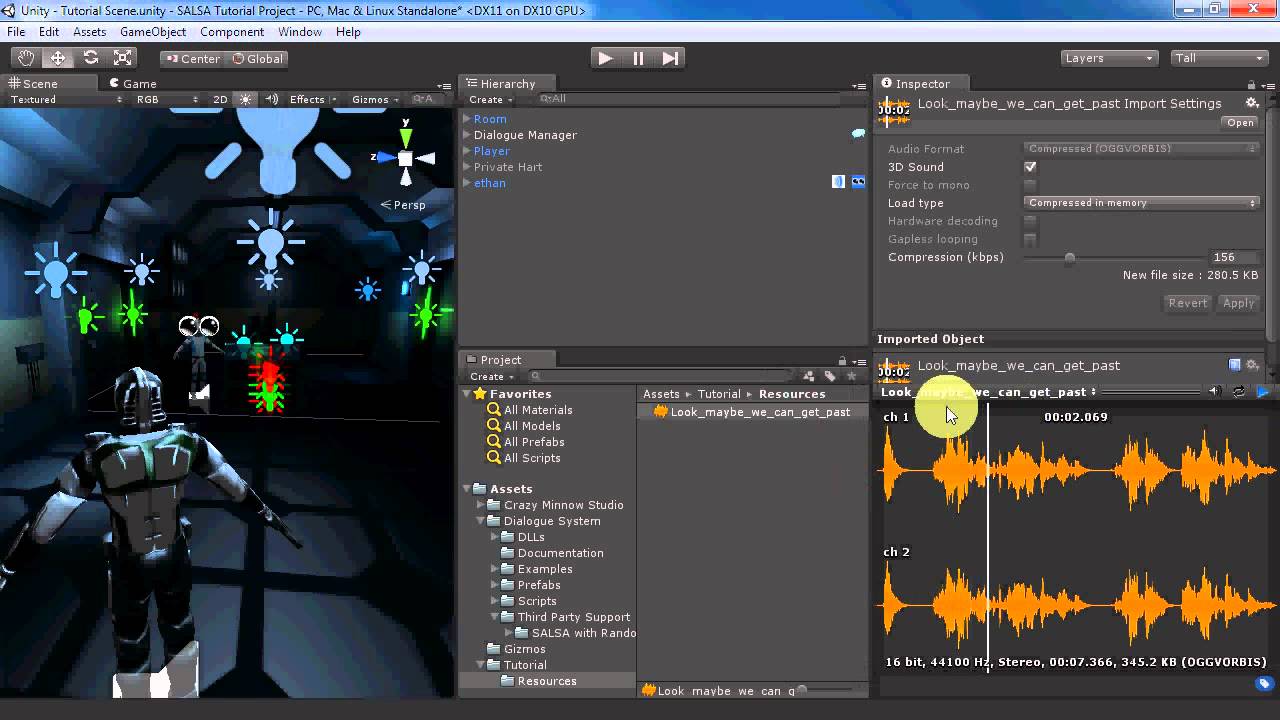 Dialogue System for Unity - SALSA with RandomEyes Integration