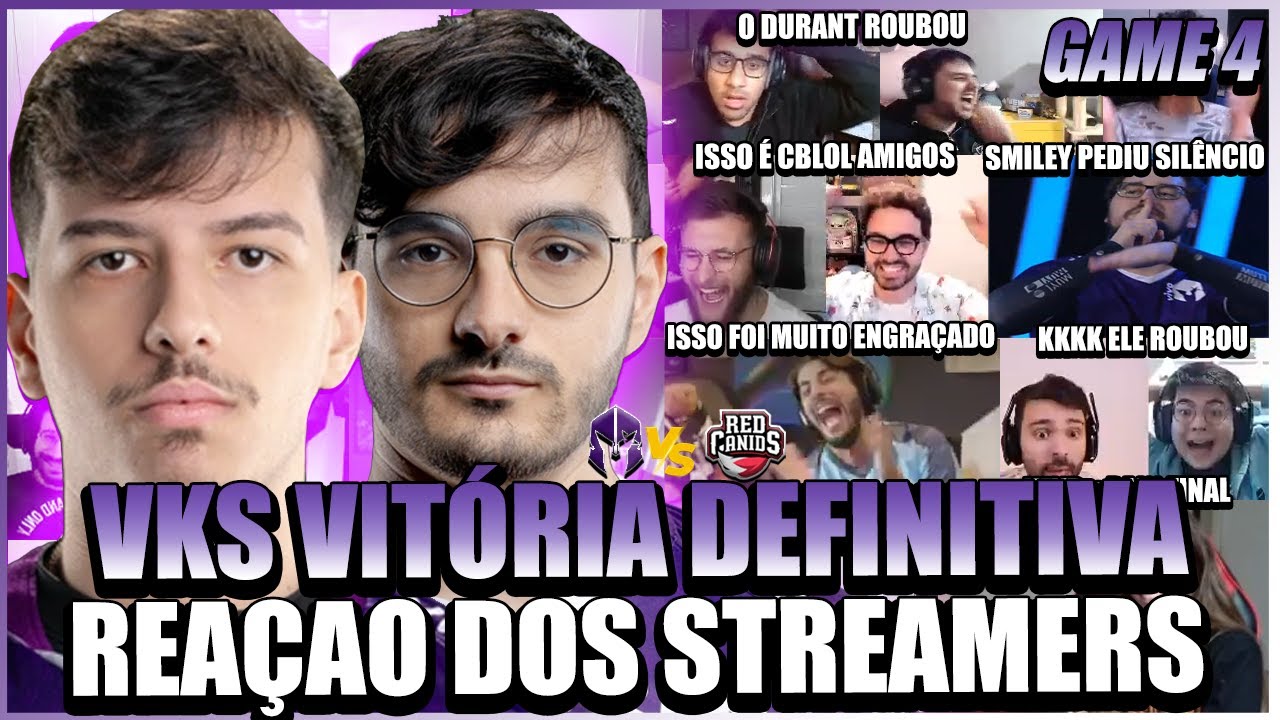 ISSO &Eacute; CBLOL ! STREAMERS REAGEM AO ROUBO DO AEGIS e VIT&Oacute;RIA DEFINITIVA DA VIVO KEYD vs RED CANIDS