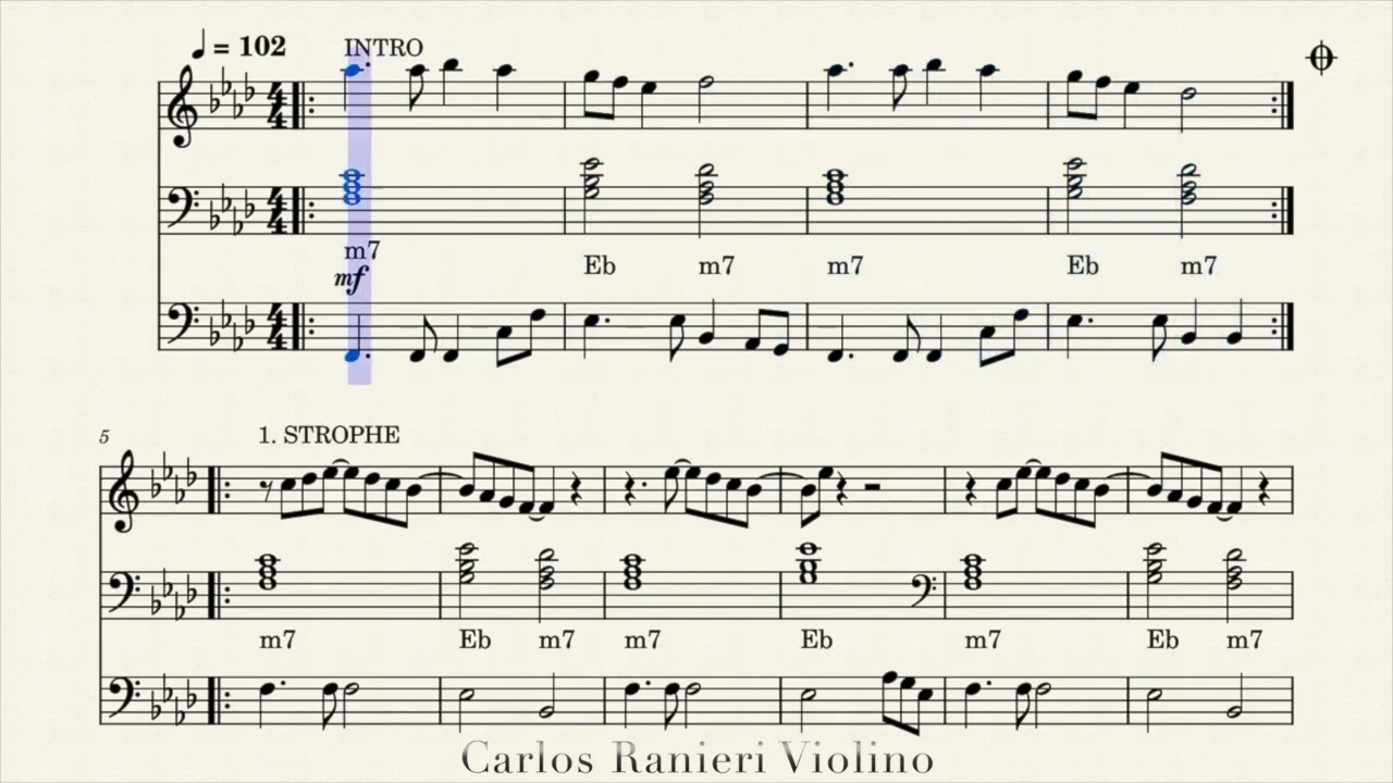 Another Day in Paradise   Phil Collins   Partituraoke   Sheet Music Violino
