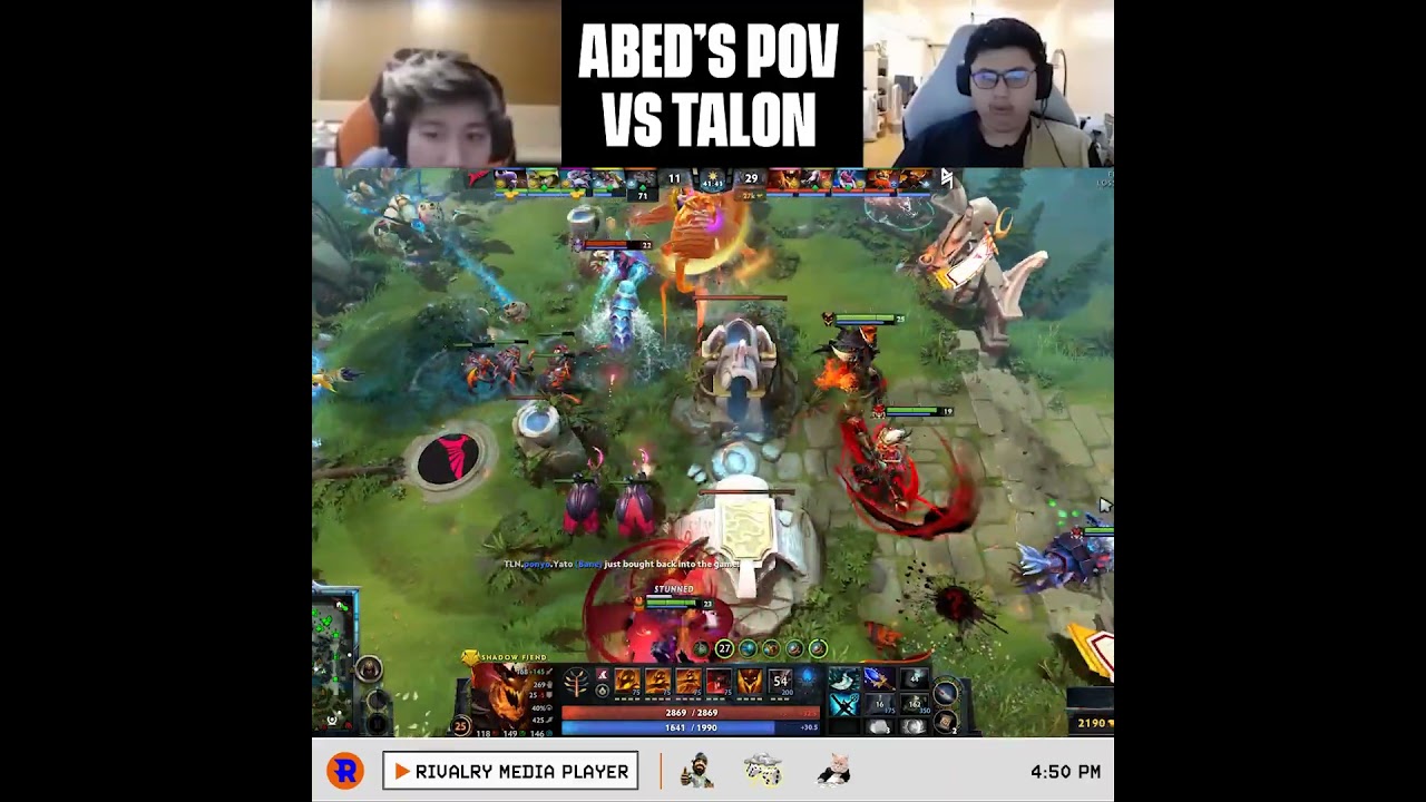 ABED'S POV: Shadow Fiend FIREWORKS SHOW vs. TALON PH 🎆👌 | Riyadh Masters CQ Lower Bracket Finals