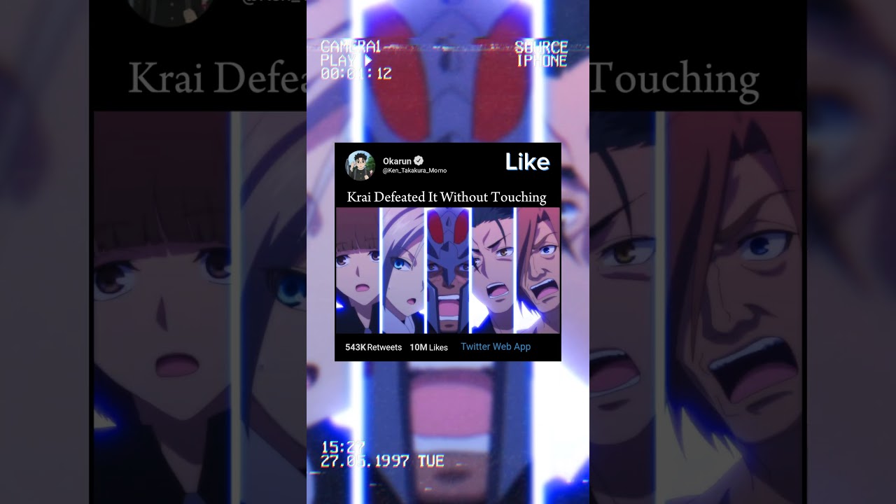 Krai Defeated It Without Touching 😈 || Let this grieving soul retire #anime #animeedit #viralshorts