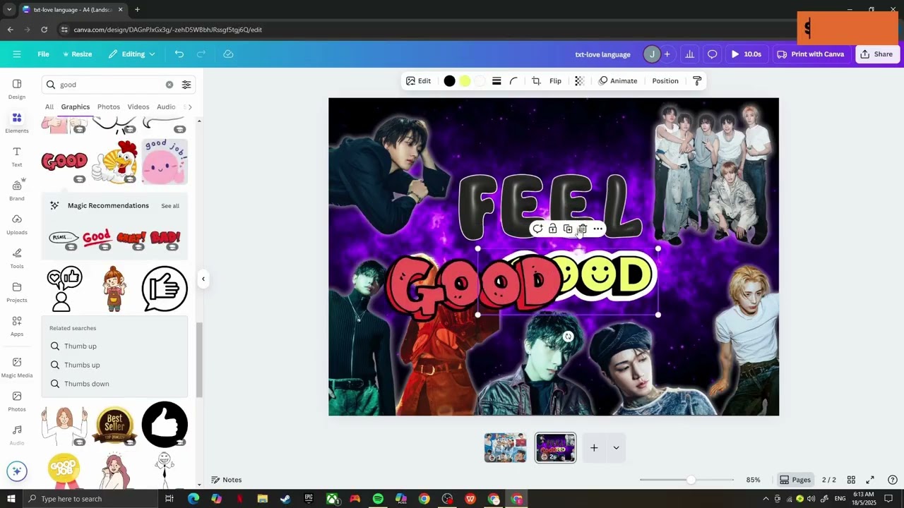 My K-pop Creative Project: BOYNEXTDOOR - I Feel Good 🎵🎤💿