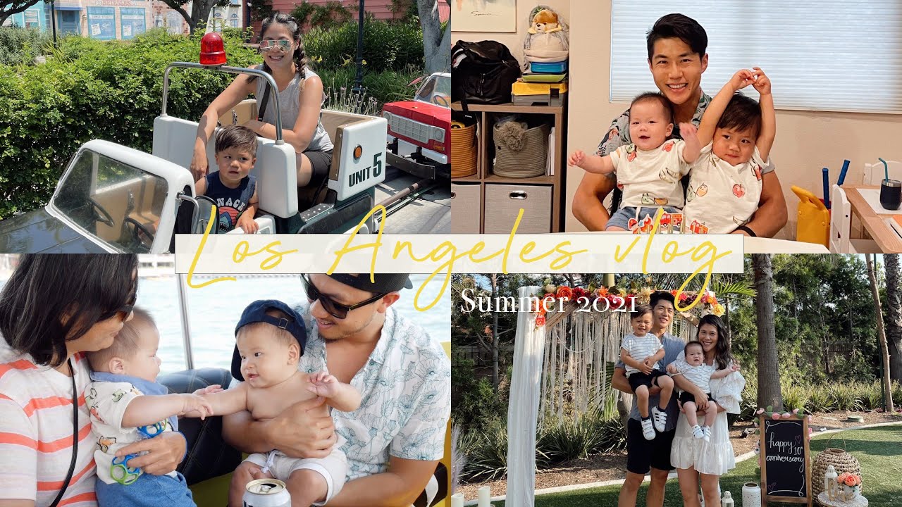 慶祝姊姊結婚十週年/帶貝尼去遊樂園/姐夫生日/寶寶們相聚開船🥰｜LA vlog summer 2021 ep.3