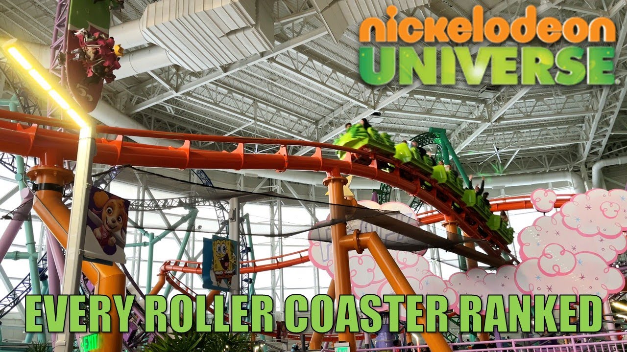 The Roller Coasters of Nickelodeon Universe American Dream Mall Ranked | East Rutherford, New Jersey