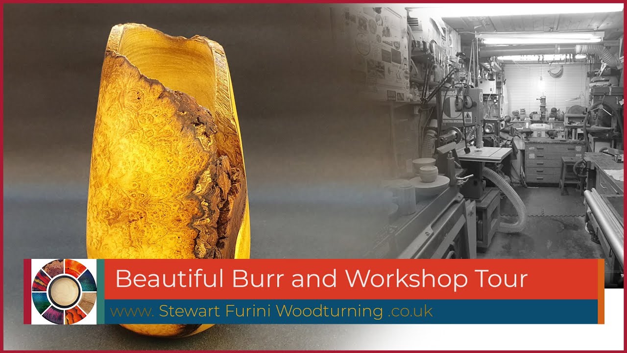 Woodturning a Beautiful Burr Again and Tour