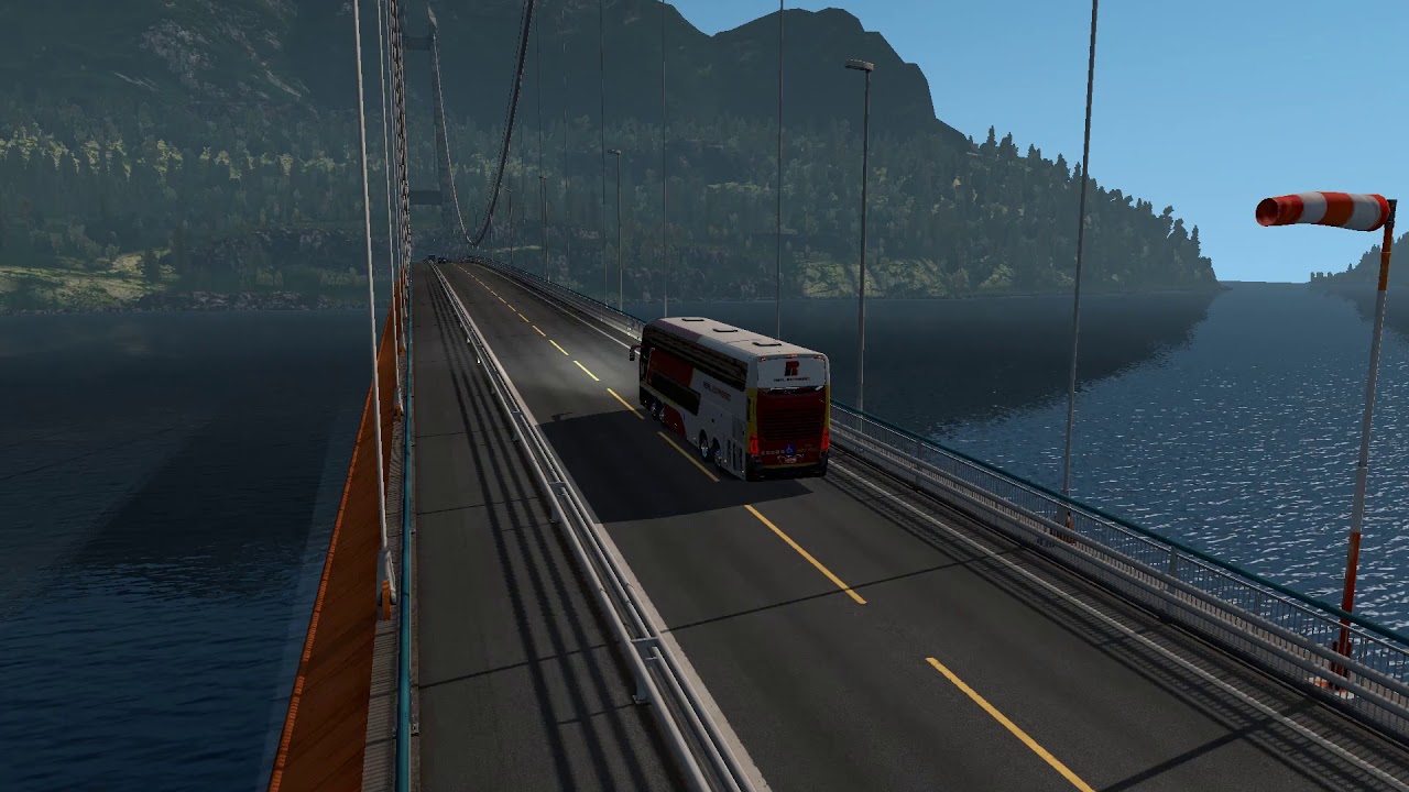 Euro Truck Simulator 2 Bus trip to Amsterdam with Comil Invictus DD 8x2