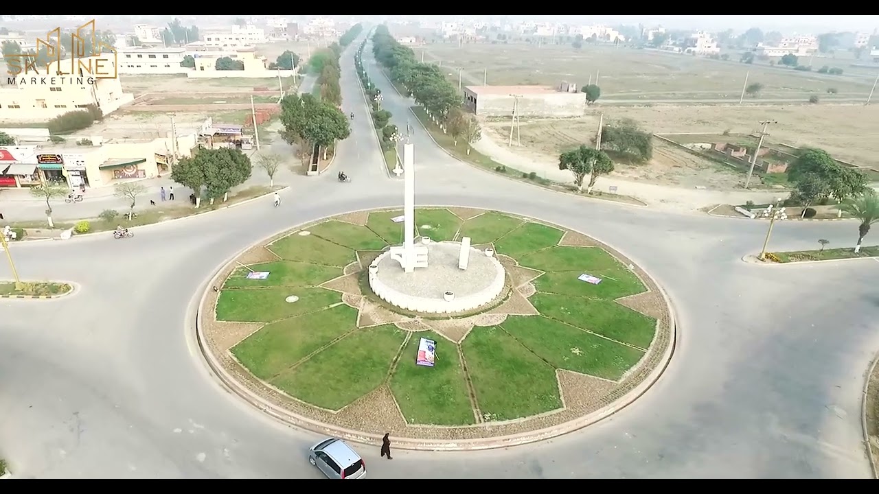 Drone View of Engineers Town Housing Society, Lahore #skylinemarketing