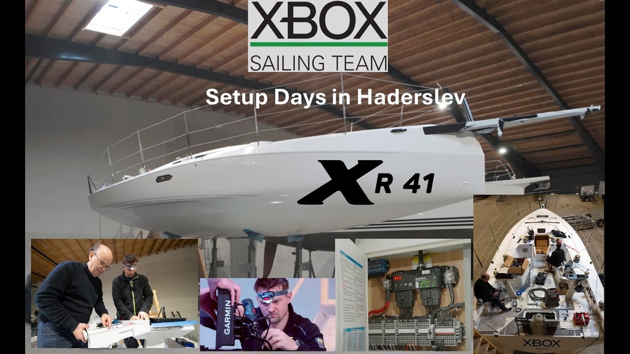 The new XR41 sailracer - installing the information and navigation systems