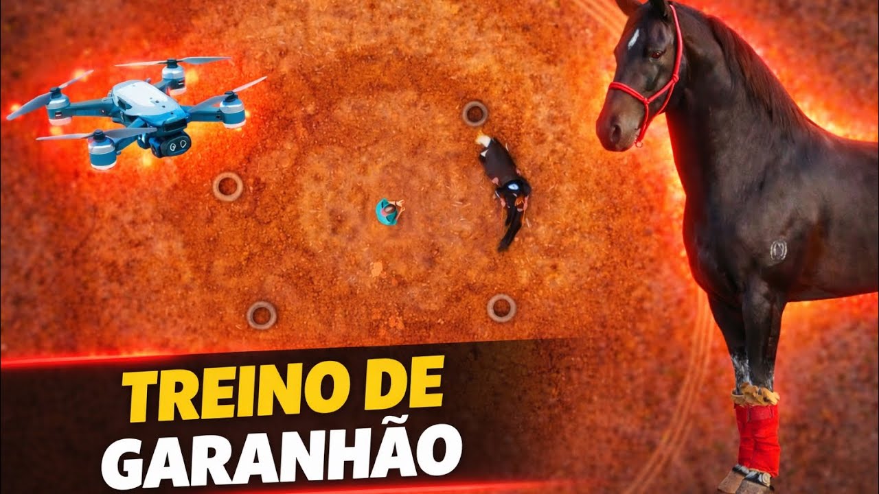 TREINANDO GARANHÃO com DRONE