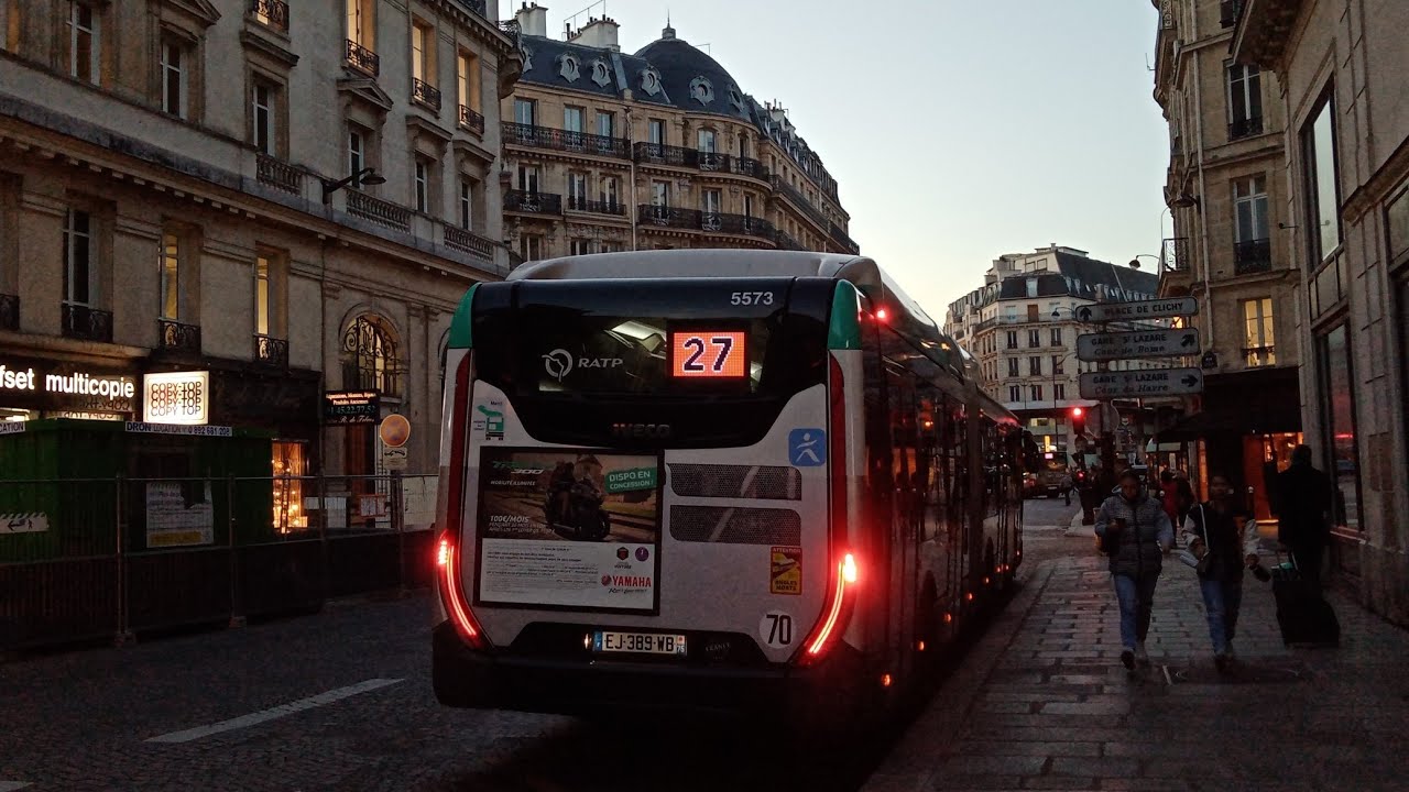 SPOT À LA GARE DE SAINT LAZARE (Bus RATP)