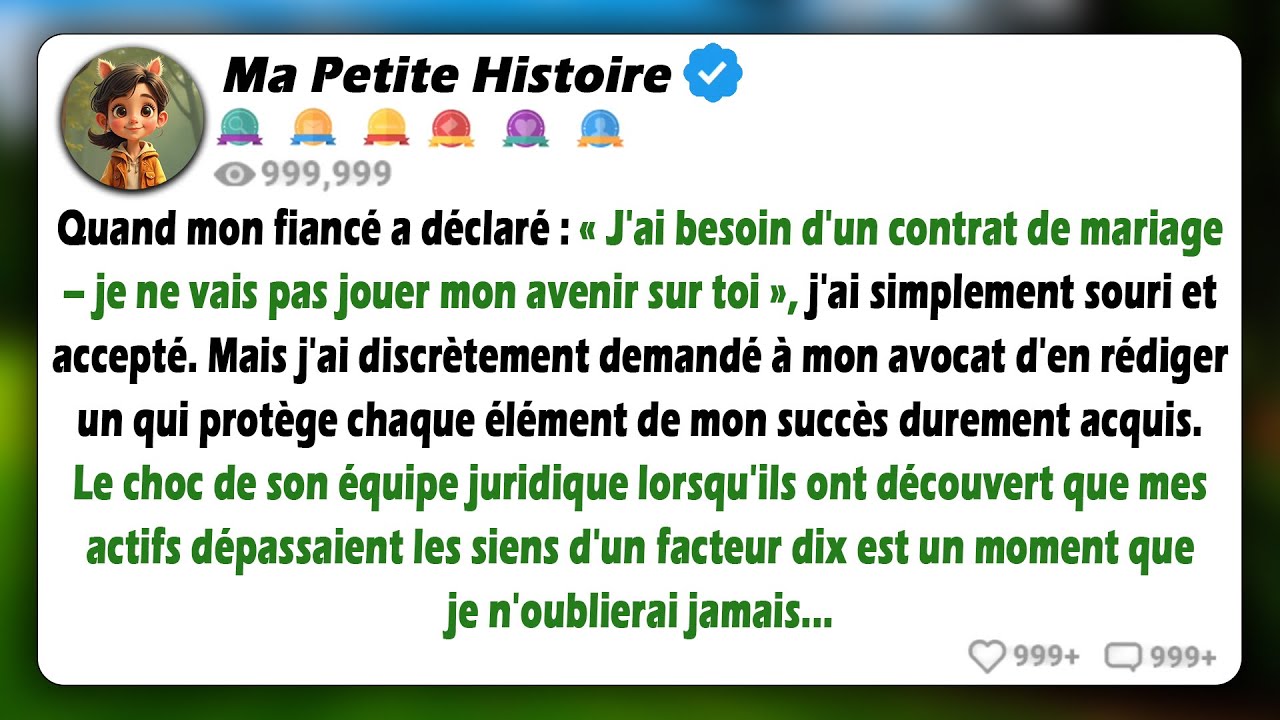 Quand mon fiancé a dit qu'il ne parierait pas son avenir sur moi, j'ai signé les papiers - et mon...