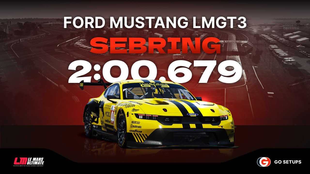 Le Mans Ultimate | Ford Mustang LMGT3 - Sebring | V1.2 Hotlap