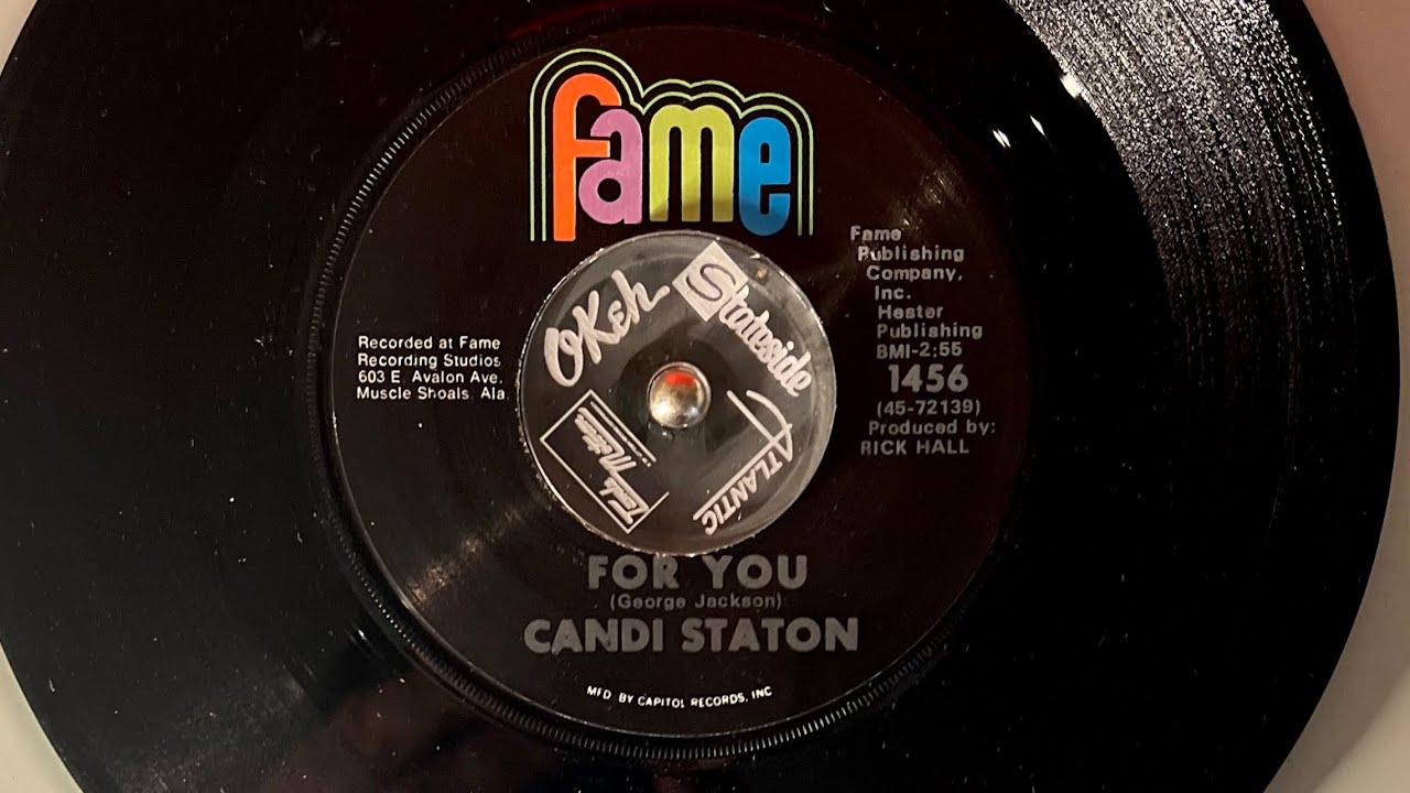 Candi Staton For You  1969  soul Classic 45rpm on vintage player teppaz 64´