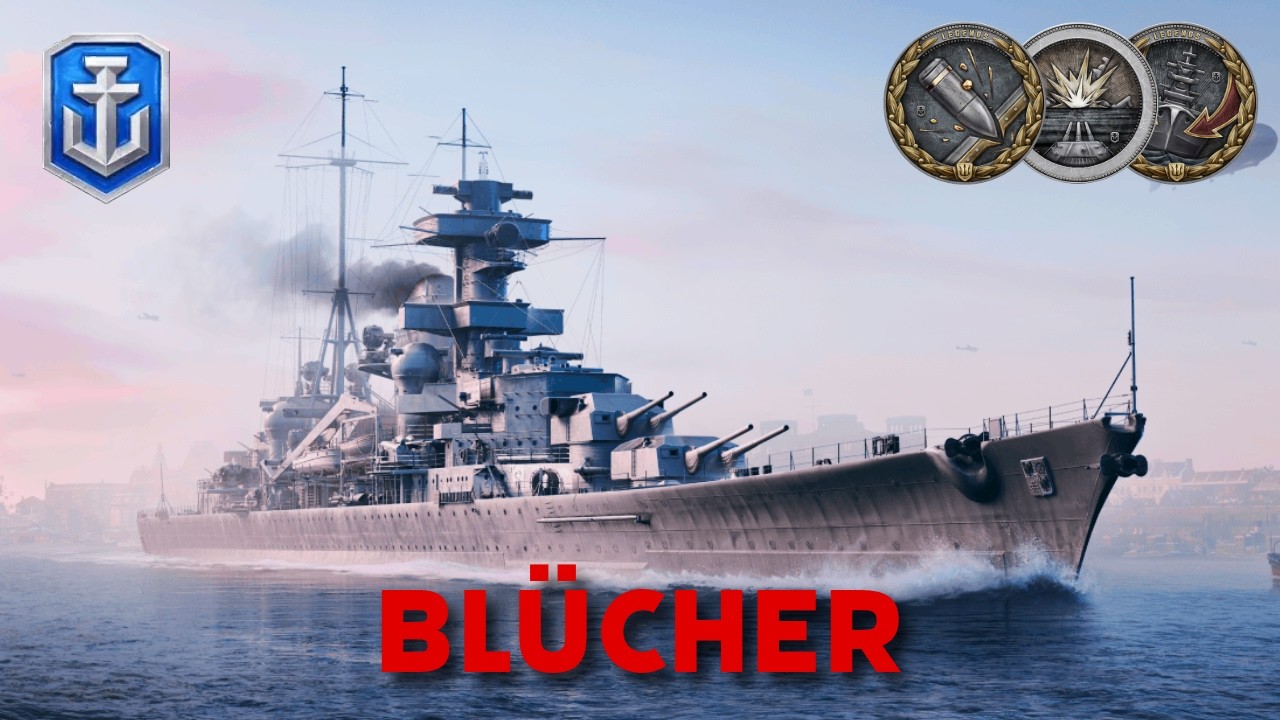 HMS BLÜCHER - What Hipper and Eugen should have been... #wowslegends
