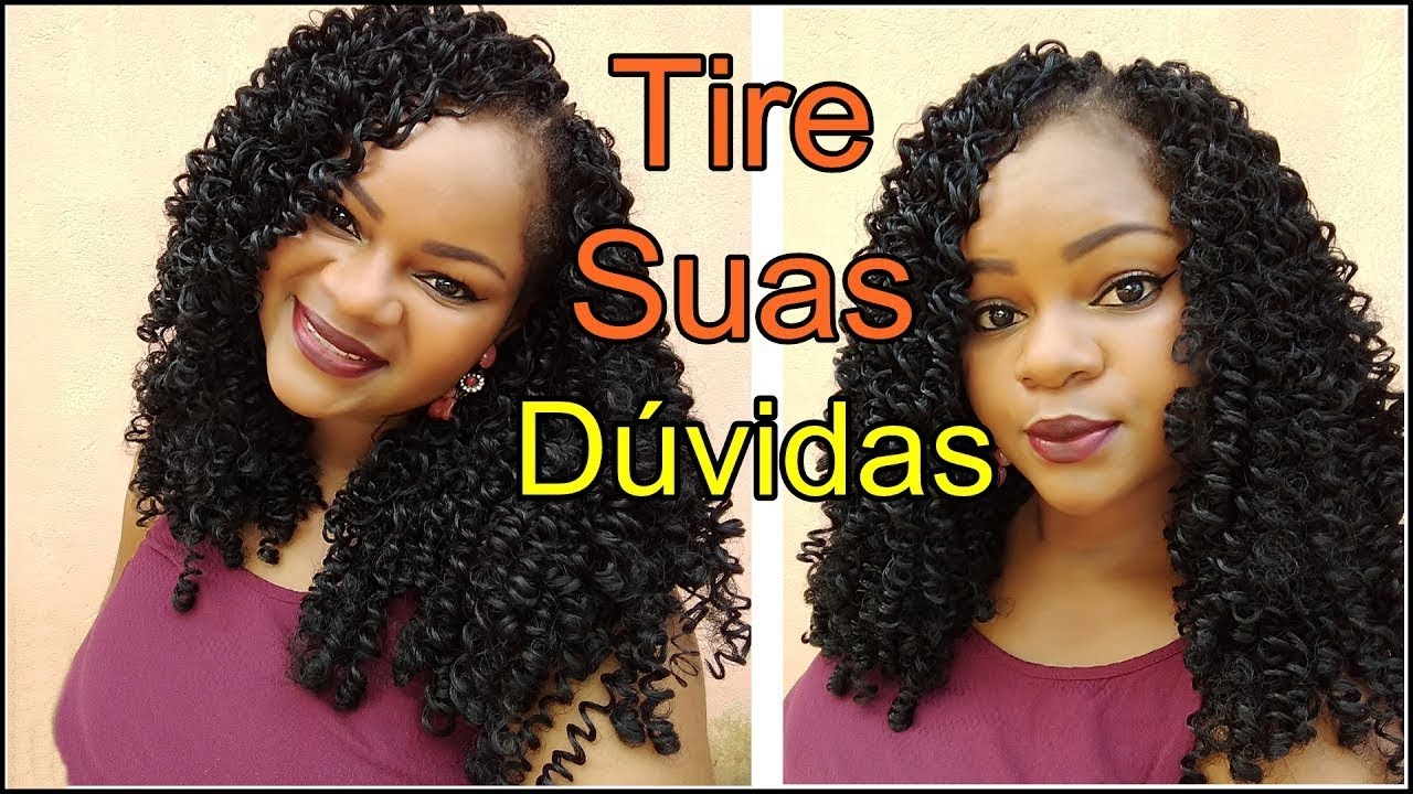 Como fazer tranças no cabelo sintético Thati Deby kanekalon cacheado