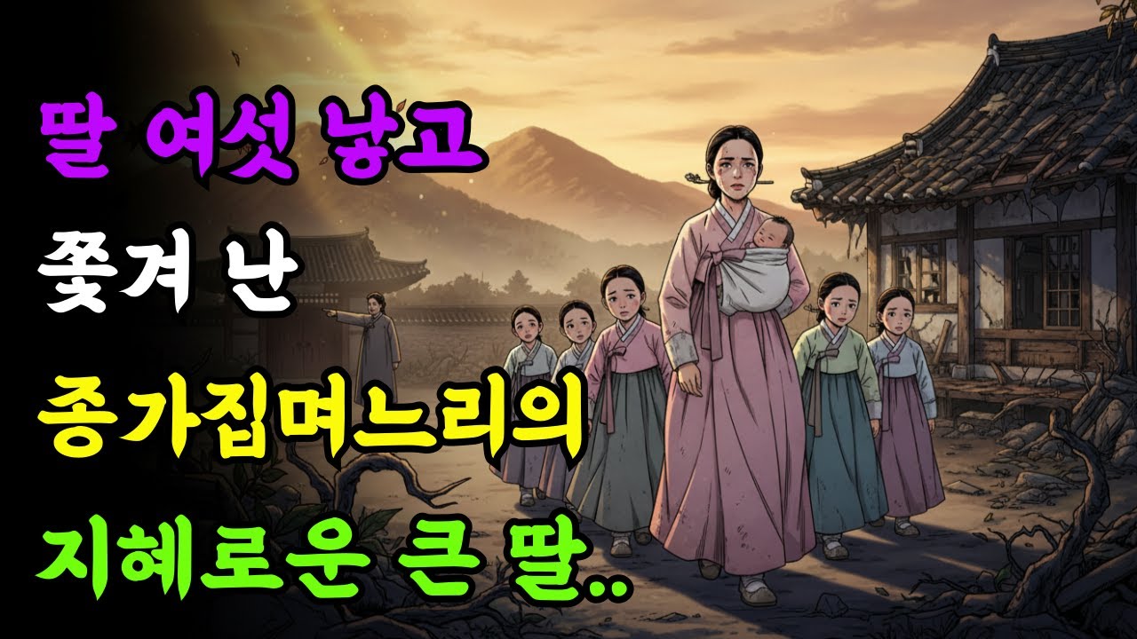 아들 못 낳아서 쫒겨난 종가집 며느리의 지혜로운 큰 딸 민담 야담 이야기