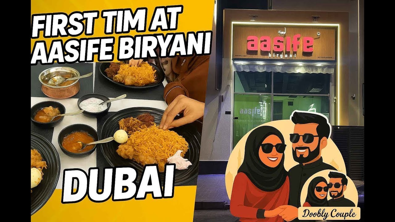 Dubai'la First Time Aasife Biriyani 🍽️ | Tamil Couple Vlog | Doobly Couple #1 #dooblycouple