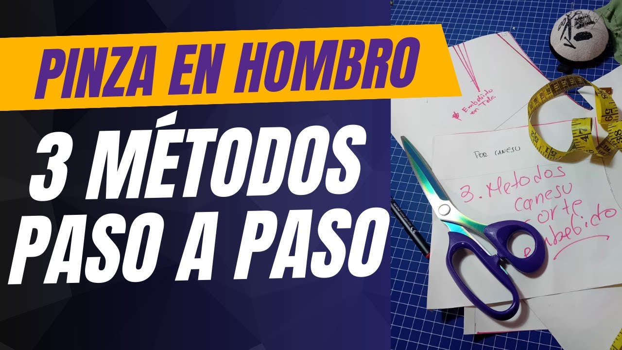 Así se patrona CORRECTAMENTE la pinza del hombro posterior | Métodos fáciles