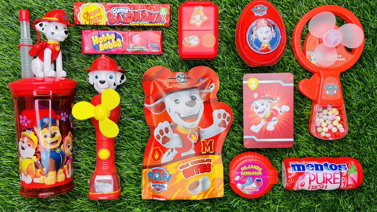 PAW PATROL funny Candy ASMR SatisfyingSweets and Toys Unboxing Skye Marshall Chase