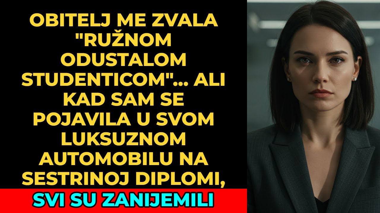 Obitelj me nazivala „ružnom neuspjelom“ i odrekla me — dok nisam stigla na sestrino diplomiranje.