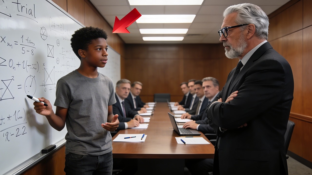 Ten Math Professors Couldn’t Crack a Brutal Equation—Then a Janitor’s Son Solved It in 60 Seconds…