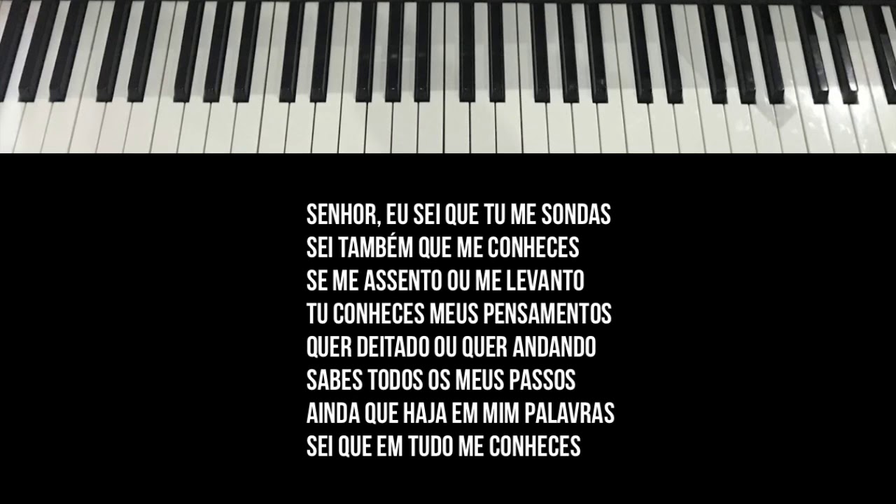 Sonda-me PLAYBACK PIANO com Legenda (versão amanda Wanessa