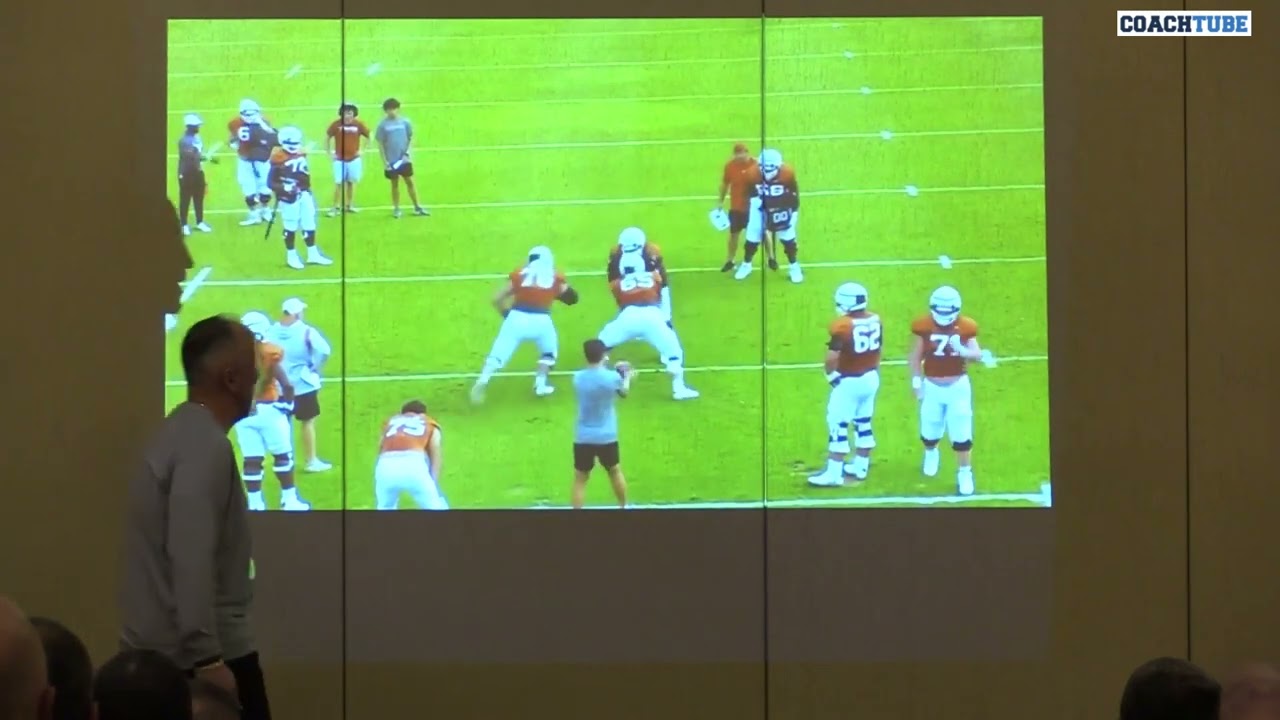 Texas OC/OL coach Kyle Flood - 