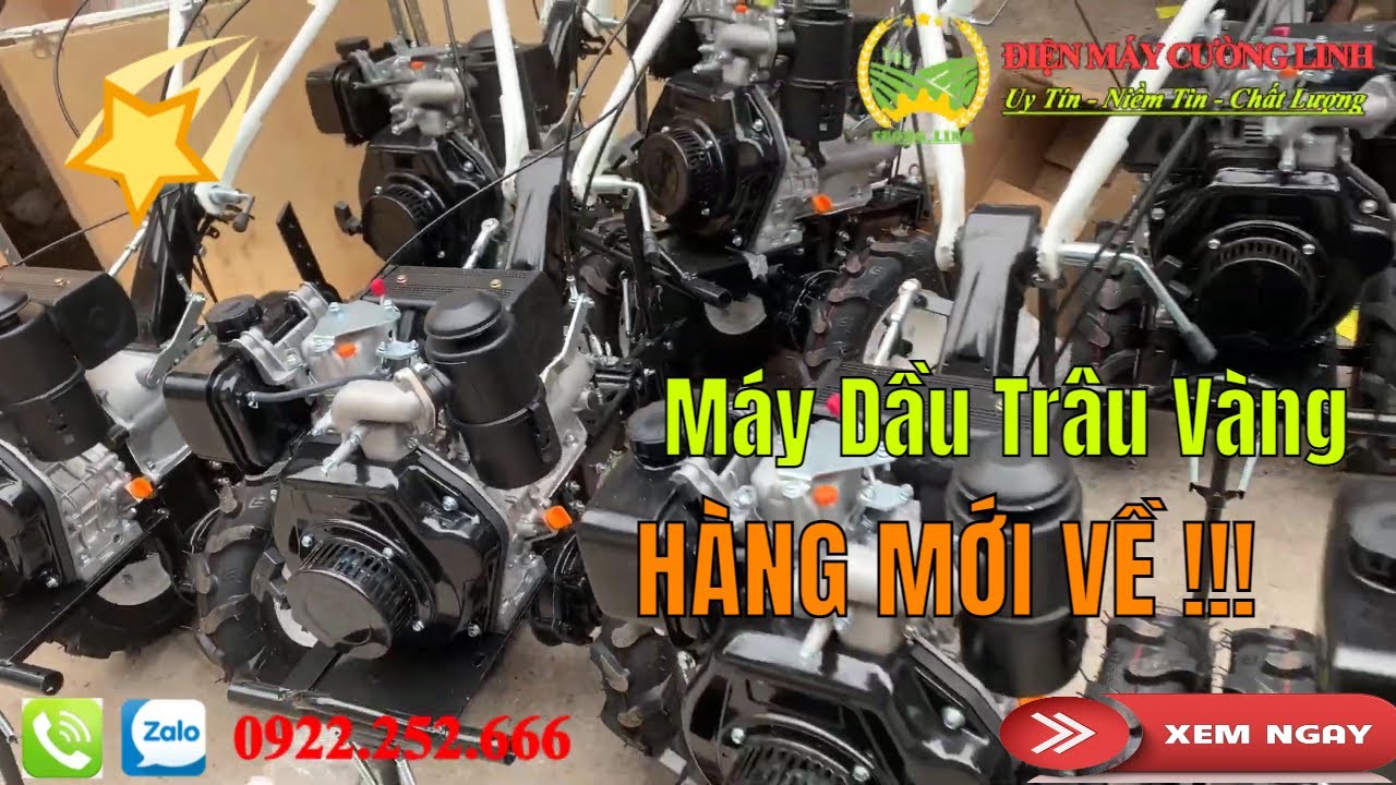 HÀNG MỚI VỀ - Máy Xới Đất Chạy Dầu Trâu Vàng Mới Nhất 2021
