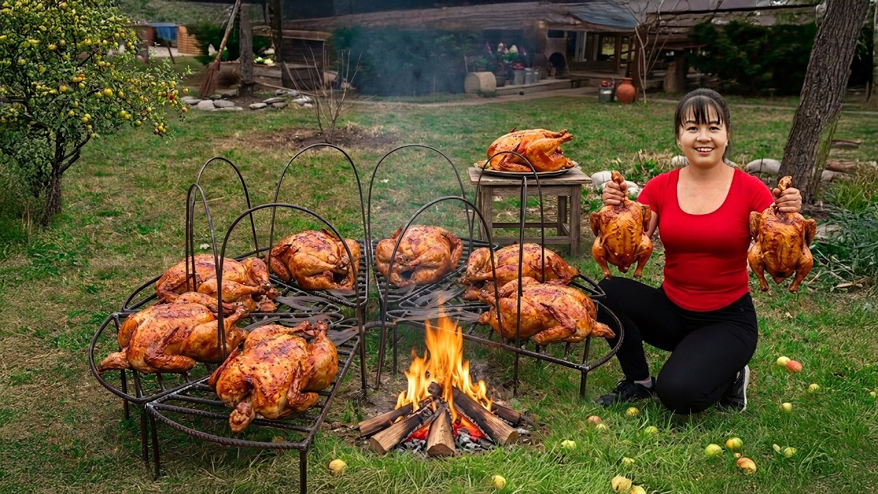 TIMELAPSE -- Cooking Roast Chicken in an Underground Tandoor – True Village Flavor