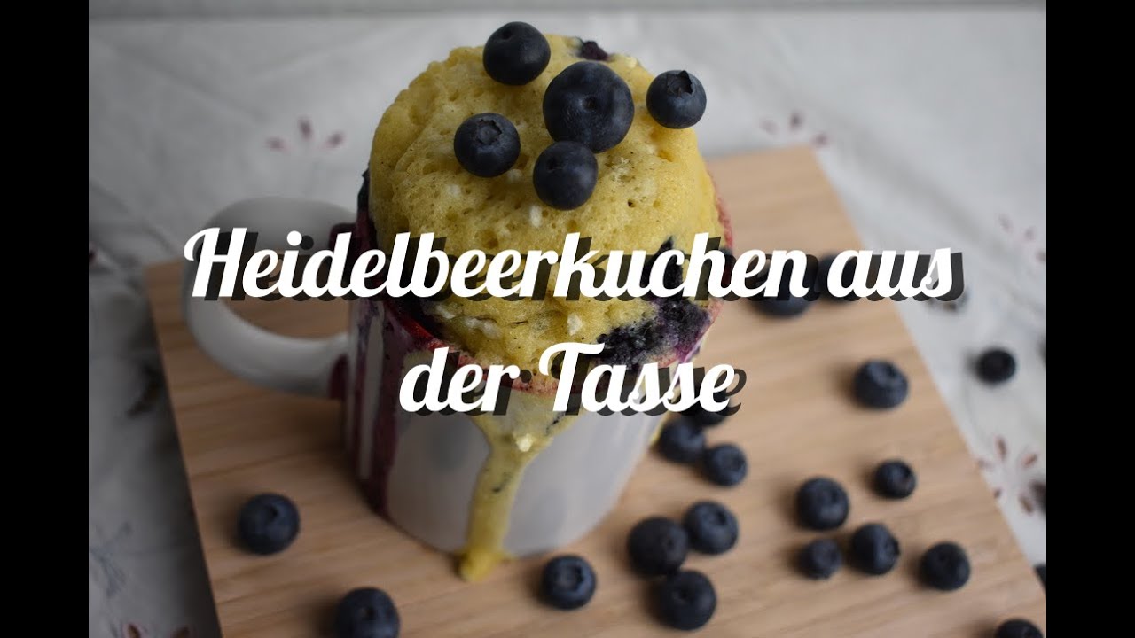 Heidelbeerkuchen in der Tasse – saftig, fruchtig und blitzschnell