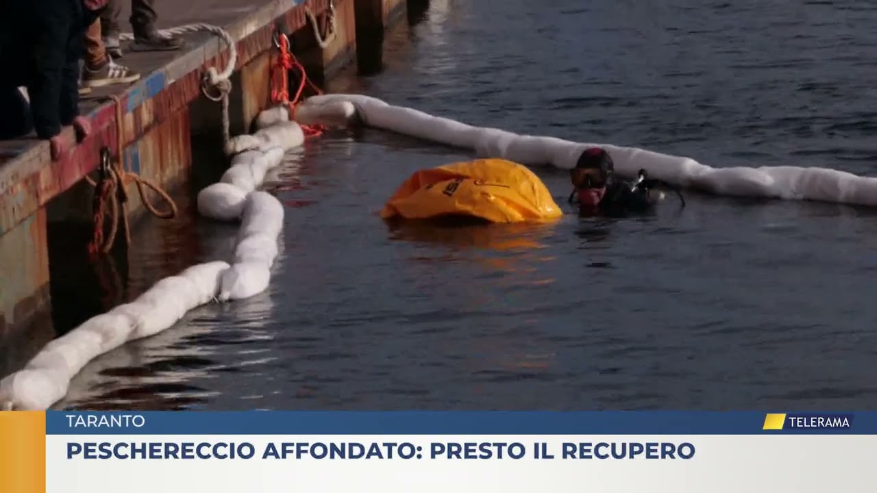 Taranto. Peschereccio Affondato: Presto il recupero