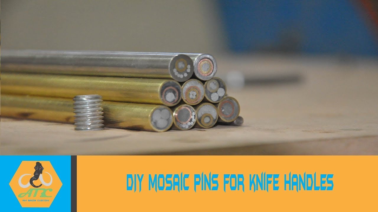 Learn making - Mosaic Pins For knife Handles - By AMbros custom