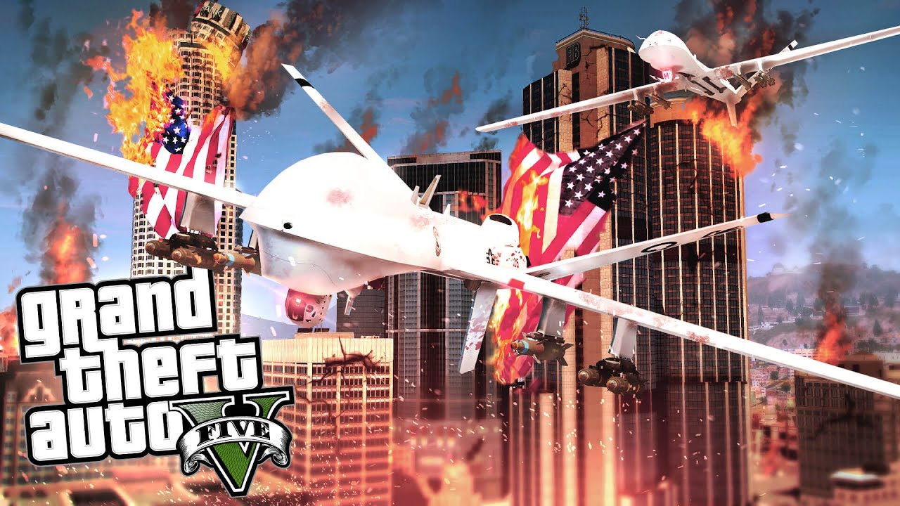 ВОЕННЫЕ ДРОНЫ ЗАХВАТЫВАЮТ АМЕРИКУ в GTA 5 RP!
